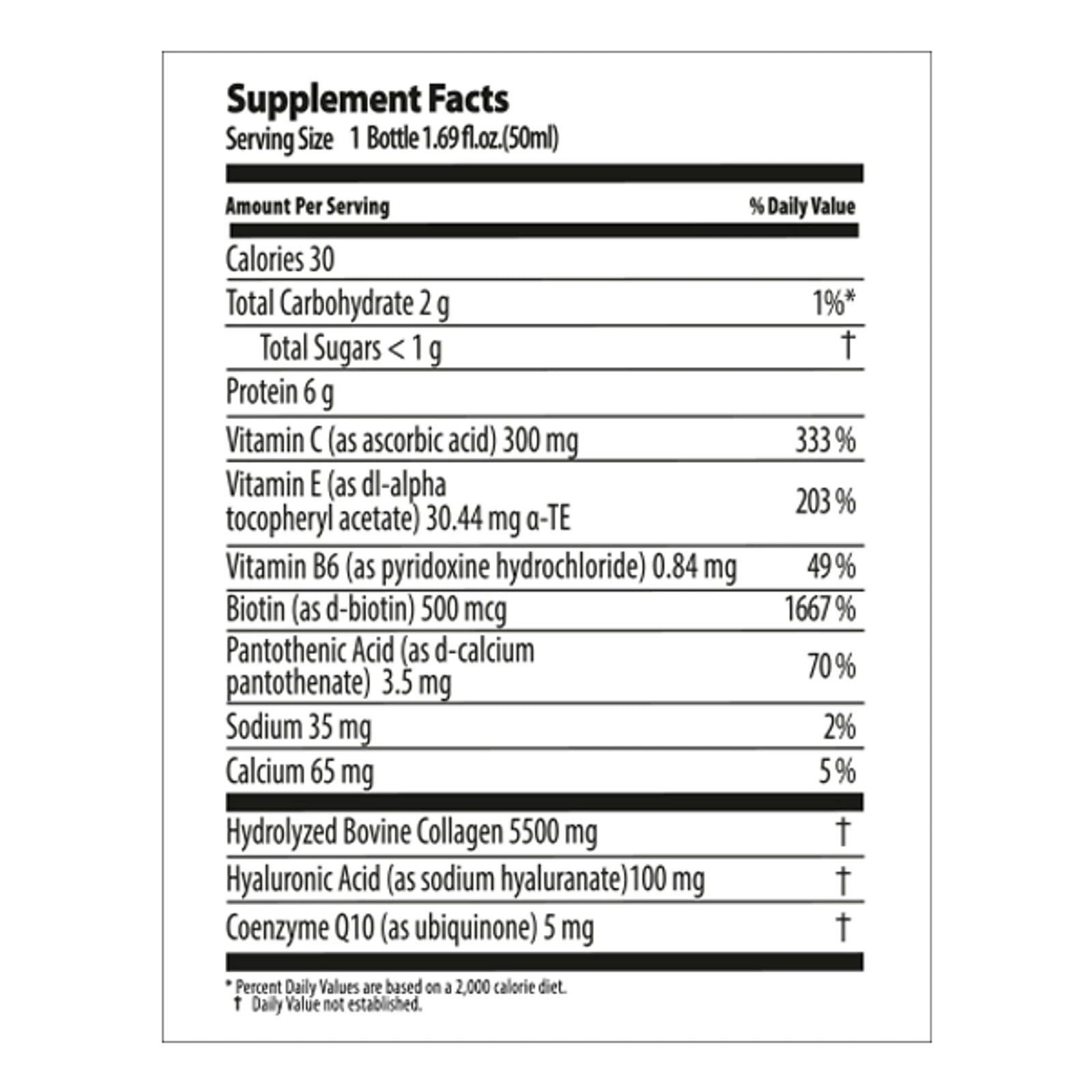 FARMASI NUTRIPLUS Beauty Shot COLLAGEN Hyaluronic Acid Biotin & More - 5ct