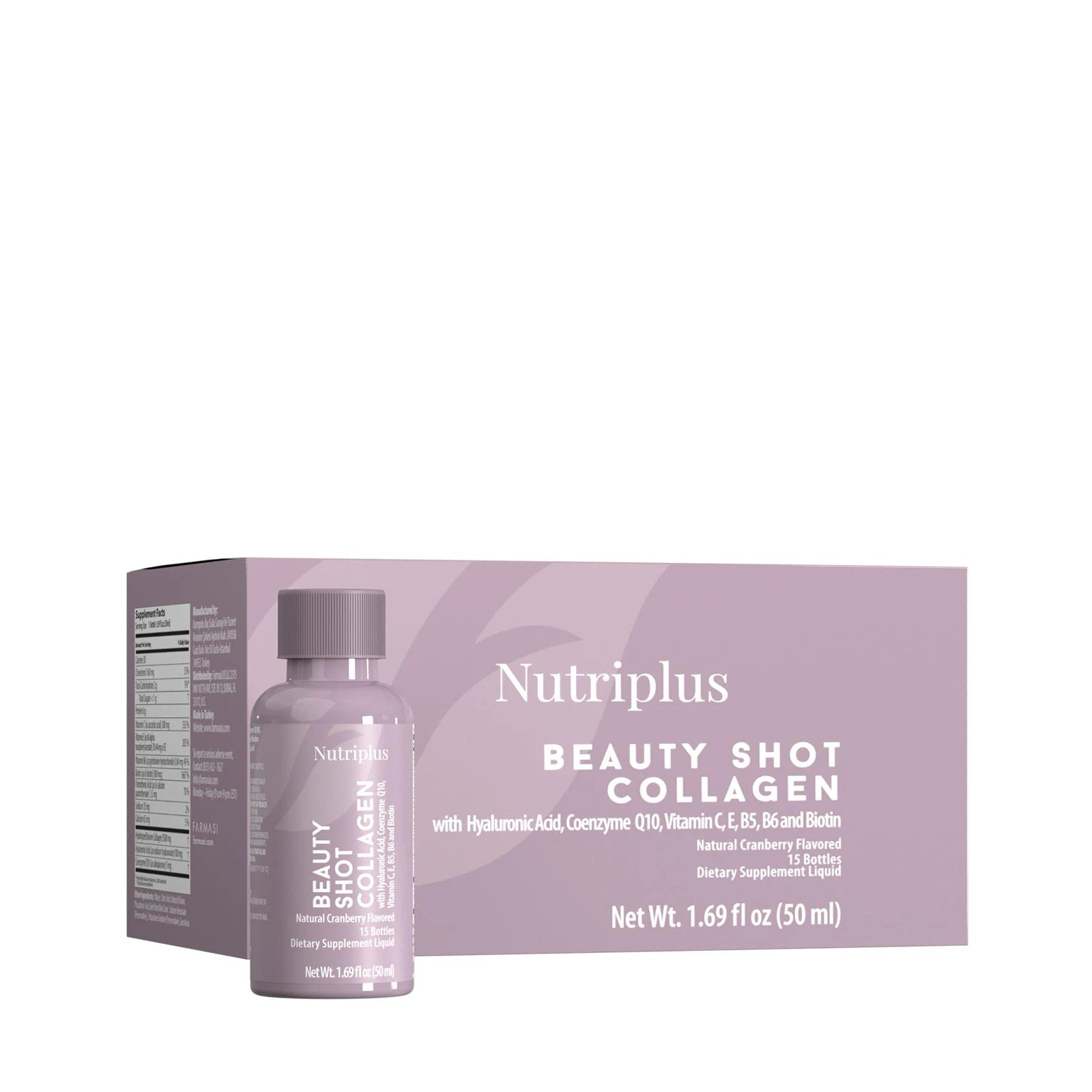 FARMASI NUTRIPLUS Beauty Shot COLLAGEN Hyaluronic Acid Biotin & More - 5ct